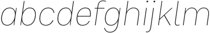 Bruta Pro Regular Thin Italic otf (100) Font LOWERCASE
