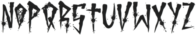 Brutal Brushstrokes Four otf (400) Font UPPERCASE