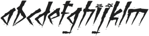 Brutal Brushstrokes One otf (400) Font LOWERCASE