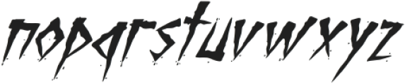 Brutal Brushstrokes One otf (400) Font LOWERCASE