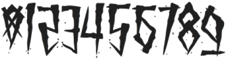 Brutal Brushstrokes Regular otf (400) Font OTHER CHARS