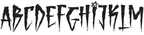 Brutal Brushstrokes Regular otf (400) Font UPPERCASE