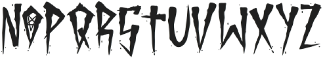 Brutal Brushstrokes Regular otf (400) Font UPPERCASE