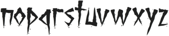 Brutal Brushstrokes Regular otf (400) Font LOWERCASE