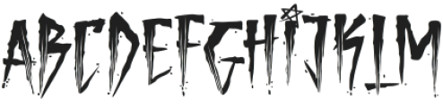 Brutal Brushstrokes Three otf (400) Font UPPERCASE