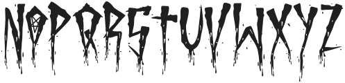 Brutal Brushstrokes Two otf (400) Font UPPERCASE