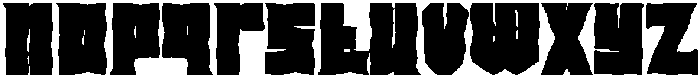 Brutalist Block otf (400) Font LOWERCASE