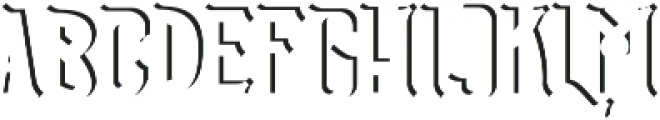 Brutus Shadow Type otf (400) Font LOWERCASE