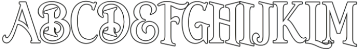 brickworks Outline otf (400) Font UPPERCASE