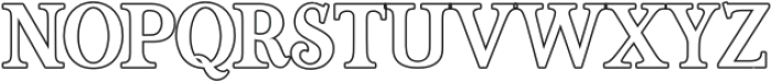 brickworks Outline otf (400) Font LOWERCASE