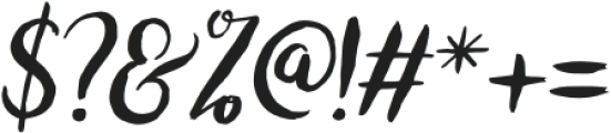 bromello Italic otf (400) Font OTHER CHARS