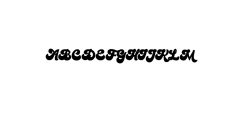 Bratsy Script.ttf Font UPPERCASE