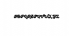 Bratsy Script.ttf Font UPPERCASE