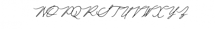 Brattica Script Font UPPERCASE