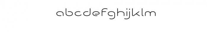 Brave Expanded Light.ttf Font LOWERCASE