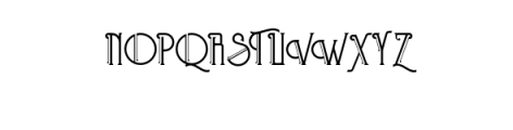 Briliants typeface Font UPPERCASE