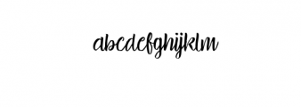 Brillia Font LOWERCASE