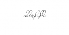 Brilliant signature 1 slant.otf Font LOWERCASE