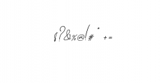 Brilliant signature 3 slant.otf Font OTHER CHARS