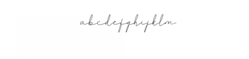 Britney Signature.ttf Font LOWERCASE