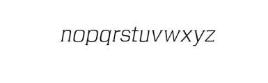 Brycen-LightItalic.otf Font LOWERCASE