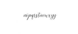 brillyo Script Font LOWERCASE