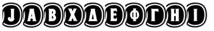 Bracelet Greek Monograms Black Oval Alt Font OTHER CHARS