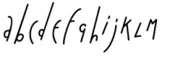Bratislove Italic Font LOWERCASE