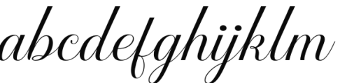 Brignola PUA Script Font LOWERCASE