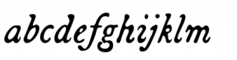 Broadsheet Italic Font LOWERCASE