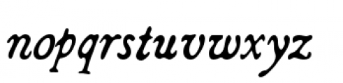 Broadsheet Italic Font LOWERCASE