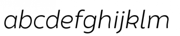 Brocha Light Italic Font LOWERCASE