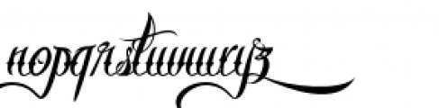 Brother Tattoo Font LOWERCASE