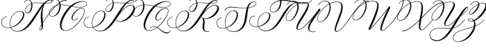 Brunella Script Style Font UPPERCASE