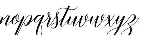 Brunella Style Upright Font LOWERCASE