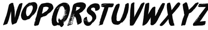 Brushzilla Italic Font LOWERCASE