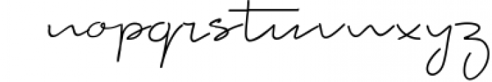 Bright Signature Font LOWERCASE