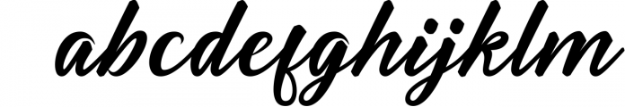 Brightina Script Font LOWERCASE