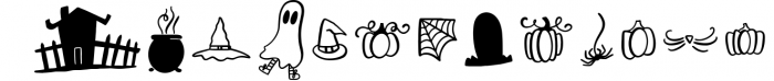 Broomstick - With Doodles - A Halloween Font Duo 1 Font LOWERCASE