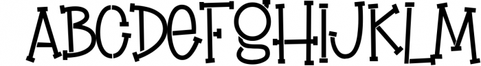 Brownie Stencil - Slab Serif Stencil Font Font UPPERCASE