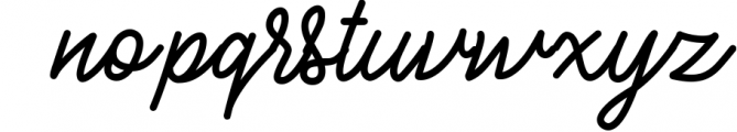 Brulle monoline font Font LOWERCASE