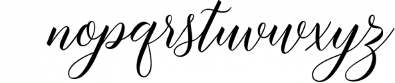 Brunella Script 1 Font LOWERCASE