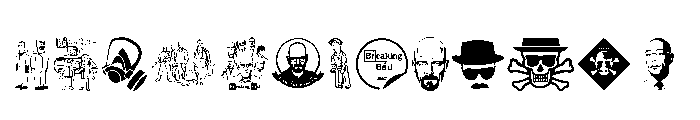 BREAKING BAD Font UPPERCASE