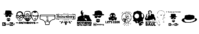 BREAKING BAD Font UPPERCASE