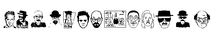 BREAKING BAD Font LOWERCASE