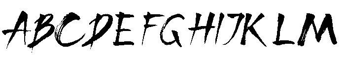 BROC Regular Font UPPERCASE
