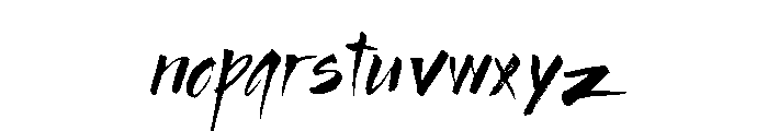 BROC Regular Font LOWERCASE