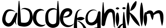 BRUSH SCOOT Font LOWERCASE