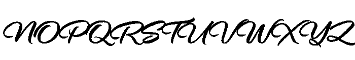 Bracket Font UPPERCASE