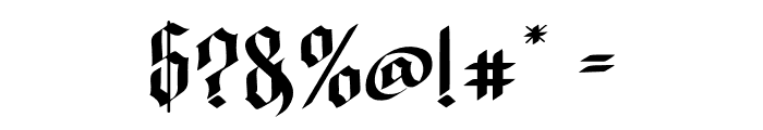Brackvold Font OTHER CHARS
